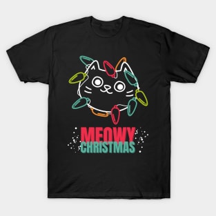 Christmas Cat Meowy Christmas T-Shirt